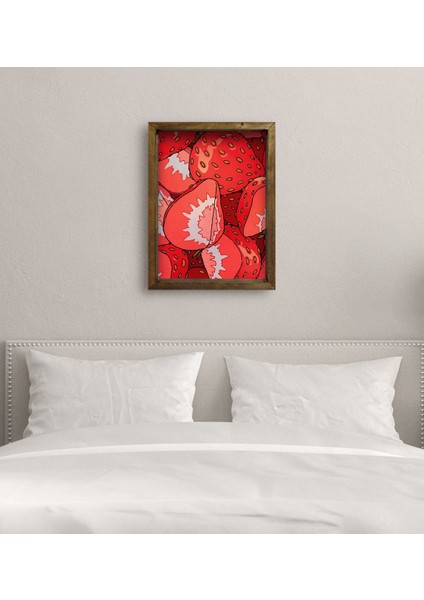 Gift Yatak Odası Konseptli Doğal Masif Ahşap Çerçeveli Tablo 45X65CM-94 modelleri