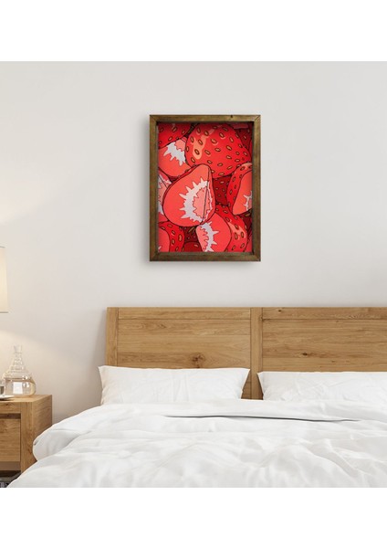 Gift Yatak Odası Konseptli Doğal Masif Ahşap Çerçeveli Tablo 45X65CM-94 fırsatları