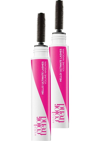 Hello! Ultimate Lashes Maskara 10 gr Black Ikili Set