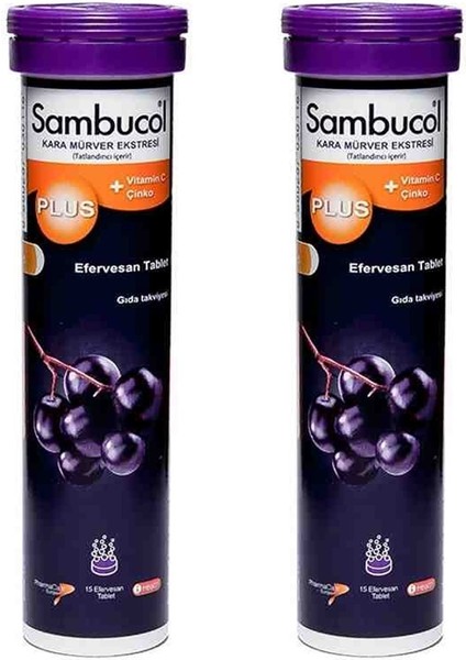 Sambucol Plus Efervesan Tablet x 2 Adet