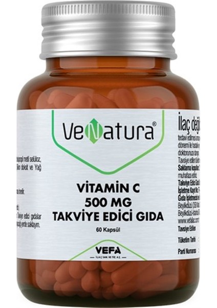 Vitamin C 500 Mg 60 Kapsül