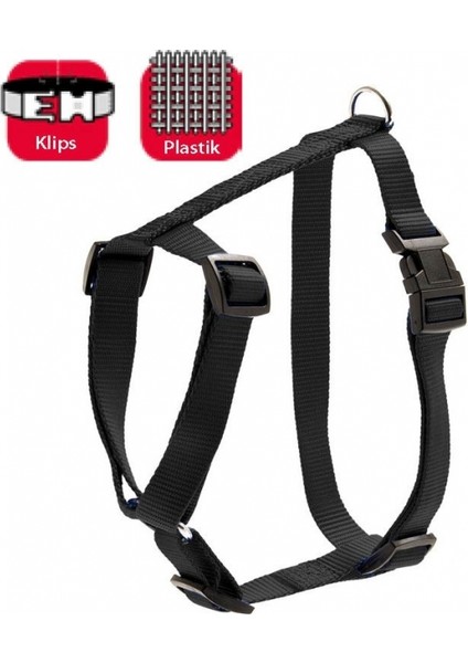 Basic Köpek Göğüs Tasması M 45-70 cm Siyah
