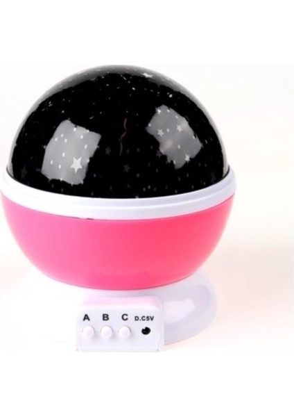 Starmaster Klc-03 3 x Kalem Pilli + 5 Volt Yıldız Yansıtmalı Küre Tip Gece Lambası