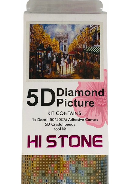 Hı Stone 5d Elmas Boncuk Taş Işleme Mozaik Goblen Kit 50X40CM GC74124