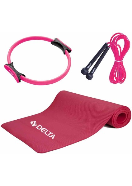 10 mm Pilates Minderi 38 cm Pilates Çemberi Atlama İpi Seti