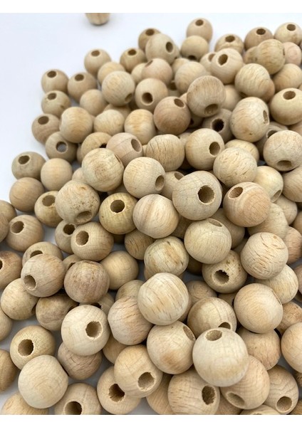 16MM Ham Ahşap Tahta Boncuk (100GR,~65 Adet Boncuk) modelleri