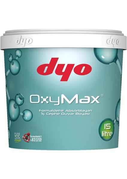 Dyo Oxymax Antibakteriyel Iç Cephe Boyası 5 Lt Beyaz