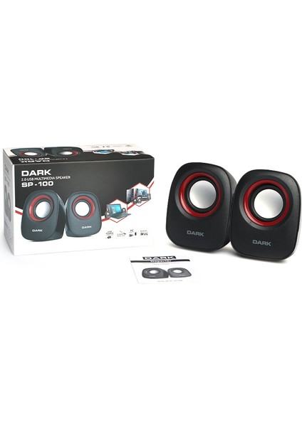 SP100B 1+1 Multimedia USB Speaker Siyah (DK-AC-SP100B)