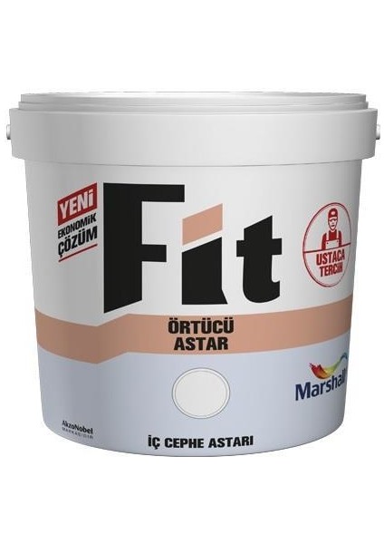 Alan Şanslı Marshall Fit Iç Cephe Örtücü Astar 2.5 Lt Beyaz