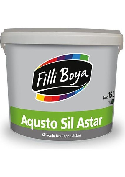 Alan Şanslı Filli Boya Aqusto Sil Dış Cephe Astarı 15 Lt Beyaz