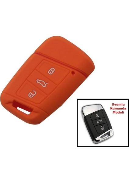 Skoda Superb Silikon Anahtar Kabı, Anahtar Kılıfı