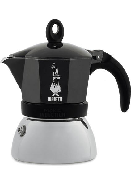 Moka Pot İndüksiyon 2 Cup Siyah