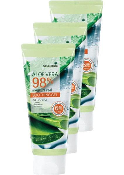 Aloevera Moisture Soothing Gel 150 ml 3'lü Set