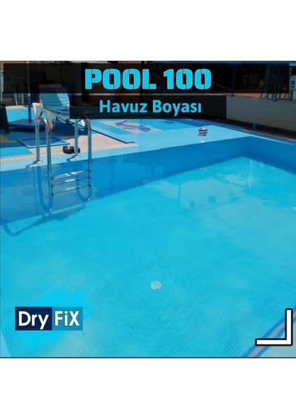 Dryfix POOL100 Havuz Boyası Mavi 4.5 kg