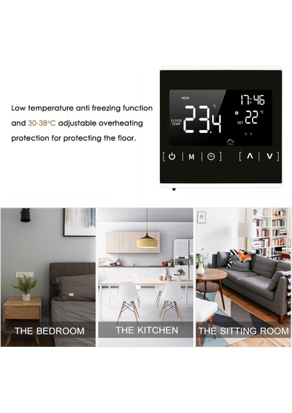 Beauty Life Ev İçin Akıllı LCD Dokunmatik Termostat Programlanabilir (Yurt Dışından)
