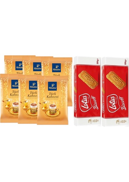 Türk Kahvesi 100G 6 Adet - 2 Adet Biscoff Karamelize Bisküvi 250G