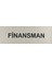 Finansman Kapı Yönlendirme Tabelası 5 cm x 15 cm Alüminyum 1