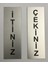 Itiniz Çekiniz Tabelası 2 Adet Kapı Yönlendirme Levhası 15 cm x 5 cm Rezopal Gümüş 2
