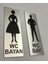 Wc Tuvalet Tabelası Bayan Bay 2 Adet Kapı Yönlendirme Levhası 5 cm x 15 cm Alüminyum 1
