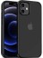 Apple iPhone 12 Kapak Arkası Şeffaf Kenarları Renkli Exclusive Kılıf - Siyah 1