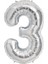 3 Yaş Gümüş Balon 1