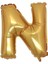 N Folyo Balon Gold 100 cm Helyum Balon Uçan Balon 1