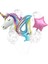 Unicorn Folyo Balon Doğum Günü Seti 4 Yaş 1