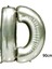 90 cm D Harfi Folyo Balon Gümüş 1