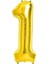 Rakam Folyo Balon 1 Rakamı Büyük Boy Balon Altın Sarısı /dore 100CM 1