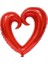 Parti Kalp Folyo Kırmızı Balon 1