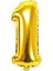 Gold Folyo Balon 1 Rakamı 1