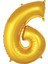 Kingshark Balon 6 Rakam 76 cm Gold Folyo Balon 34 Inc 1