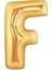 Kingshark Balon Parti F Harf Gold Folyo Balon 102 cm 1