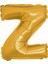 Kingshark Balon Parti Z Harf Gold Folyo Balon 102 cm 1