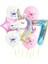 Kingshark Gökkuşağı Rakam Unicorn Folyo Balon Seti 7 Yaş 1