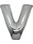 Kingshark V (Silver) Harf Folyo Balon - 90 cm - Gümüş Folyo Harf Balon 1