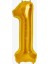 Kingshark Balon Rakam Balon Folyo Orta Boy 75 cm Gold 1 1