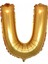 U (Gold) Harf Folyo Balon - 90 cm - Altın Folyo Harf Balon 1