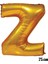 Ezjet 75 cm Z Harfi Folyo Balon Altın 1