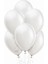 100 Adet Beyaz Metalik Balon 12 Inç 1