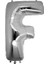 F (Silver) Harf Folyo Balon - 90 cm - Gümüş Folyo Harf Balon 1