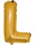 L Folyo Balon Gold 100 cm Helyum Balon Uçan Balon 1