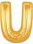 Balon Parti U Harf Gold Folyo Balon 102 cm 1