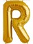 R Harf Gold Altın Folyo Balon Harfli Helyum Balon 100 cm Dev Boy 1