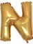 Ezjet N (Gold) Harf Folyo Balon - 90 cm - Altın Folyo Harf Balon 1