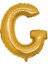 Fırsatayı Gold Renk Folyo Balon Ç Harfli Helyum Balon 100 cm Dev Boy 1