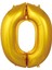 Balon 0 Rakam 76 cm Gold Folyo Balon 34 Inc 1