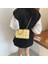 2021 Kadın Crossbody Çanta Örgü Flap Çanta Kadınlar Için Deri Kalın Zincir Omuz Messenger Çanta Kadın Çanta ve Çanta-Açık Sarı 2
