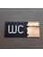 Klasik Seri Wc Yönlendirme Tabelası 20 x 9 cm 2