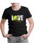 Tenis - Love Raket ve Top Siyah Çocuk Tshirt 1